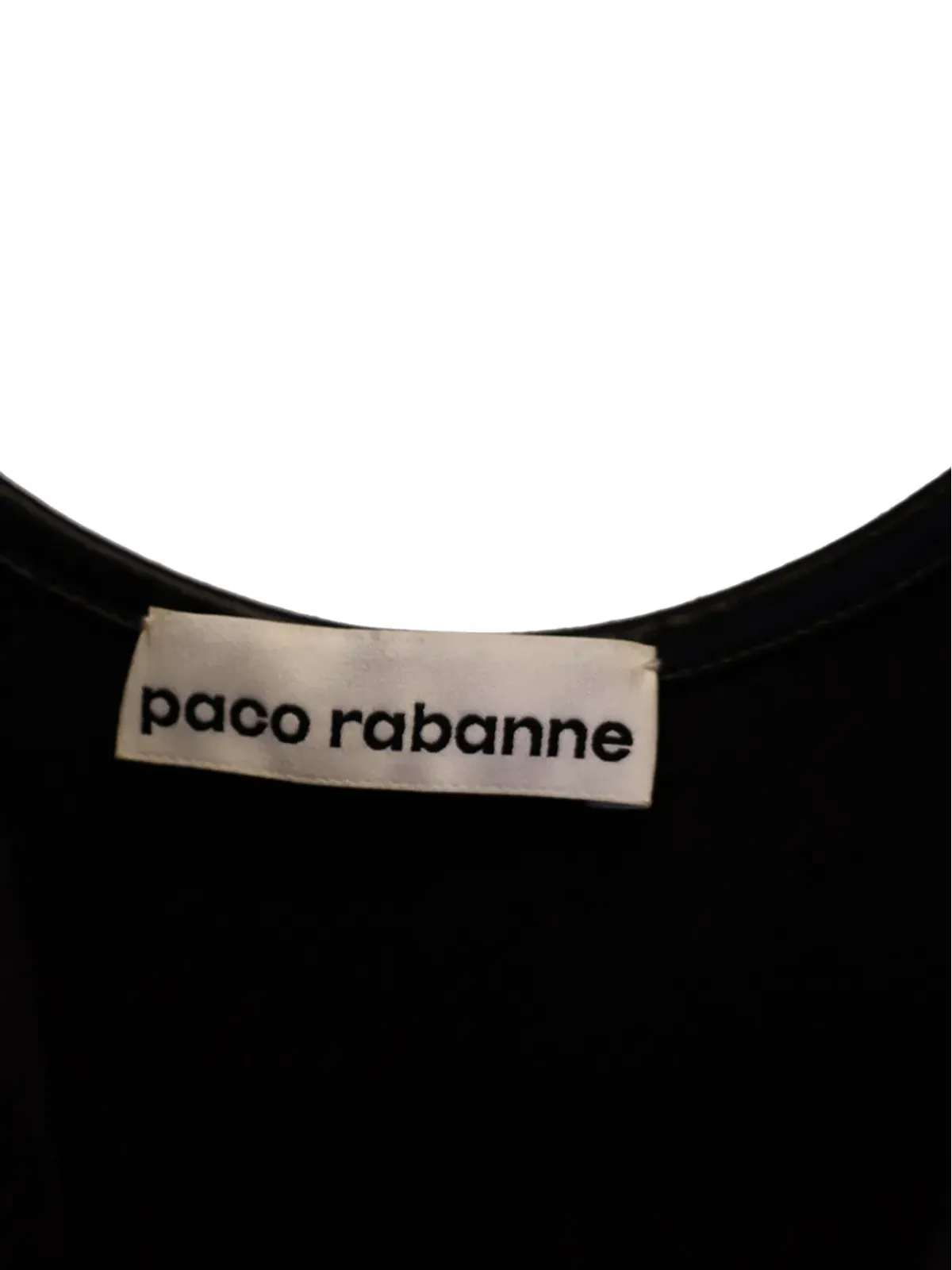 Paco Rabanne Pre-Owned スクープネック ミニドレス - ブラック - 画像3