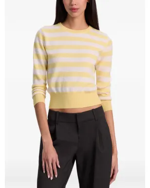 alice + olivia Carolannストライプ クルーネックセーター - サムネイル5