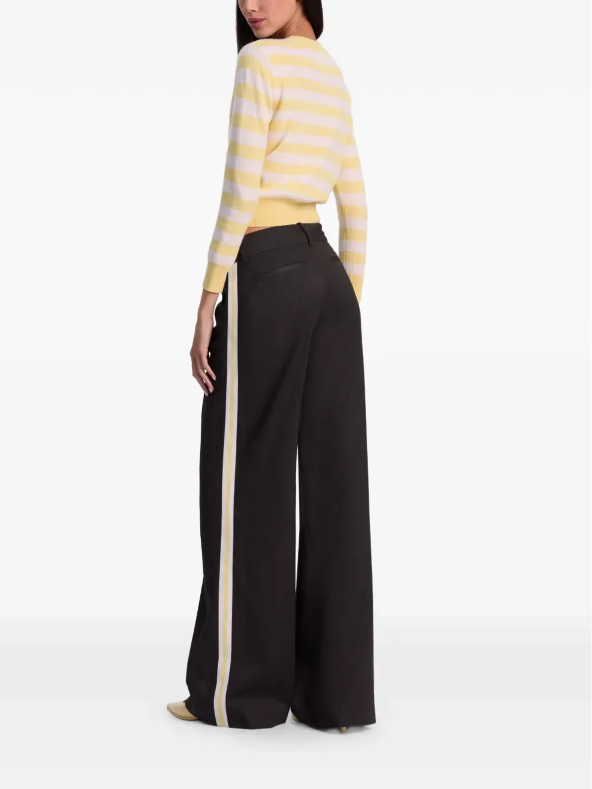 alice + olivia Carolannストライプ クルーネックセーター - 画像4