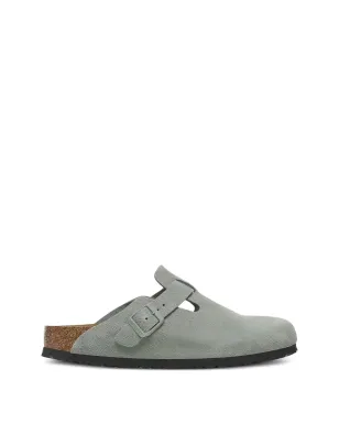 Birkenstock ボストン BS スエード ピュアセージ スリッパ - サムネイル1