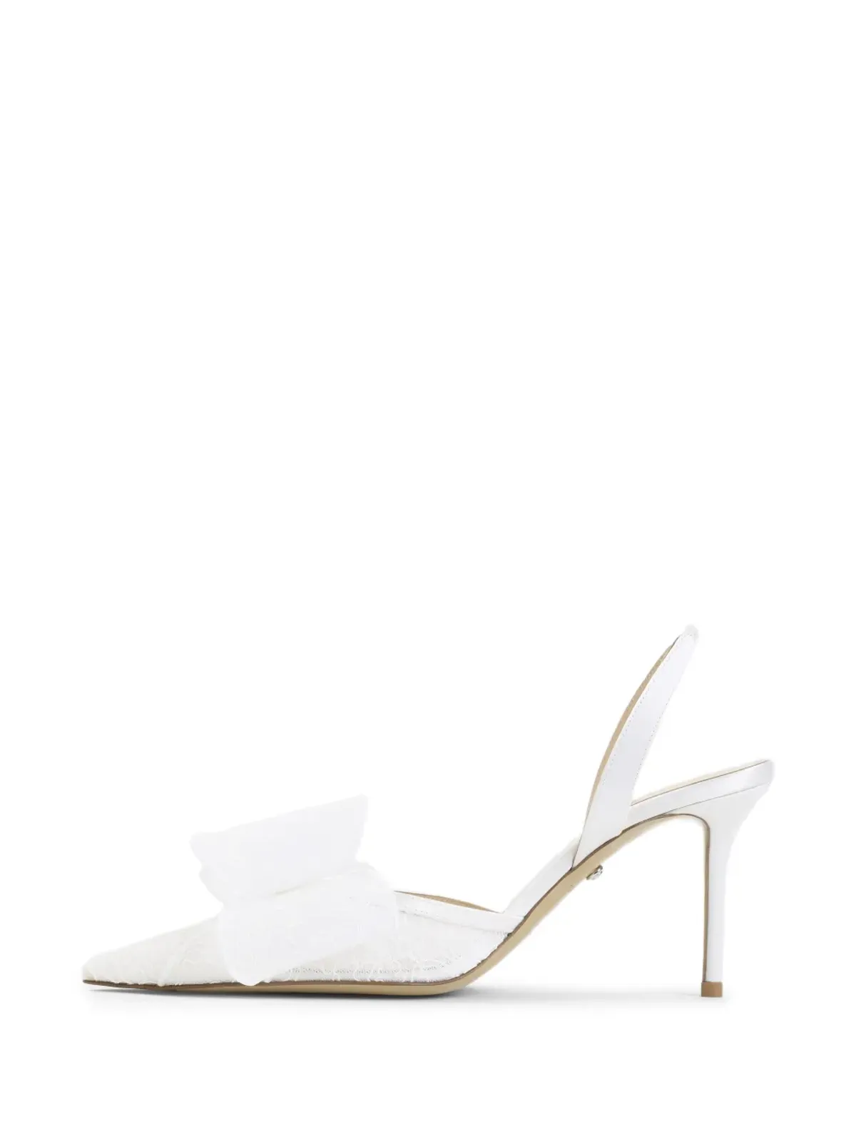 MACH & MACH bow lace pumps - White - 画像2
