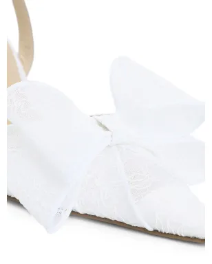MACH & MACH bow lace pumps - White - サムネイル4