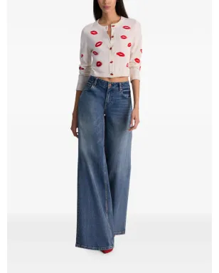 alice + olivia ダローダ リッププリント カーディガン - サムネイル2