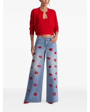 alice + olivia リッププリント・バギージーンズ - サムネイル2