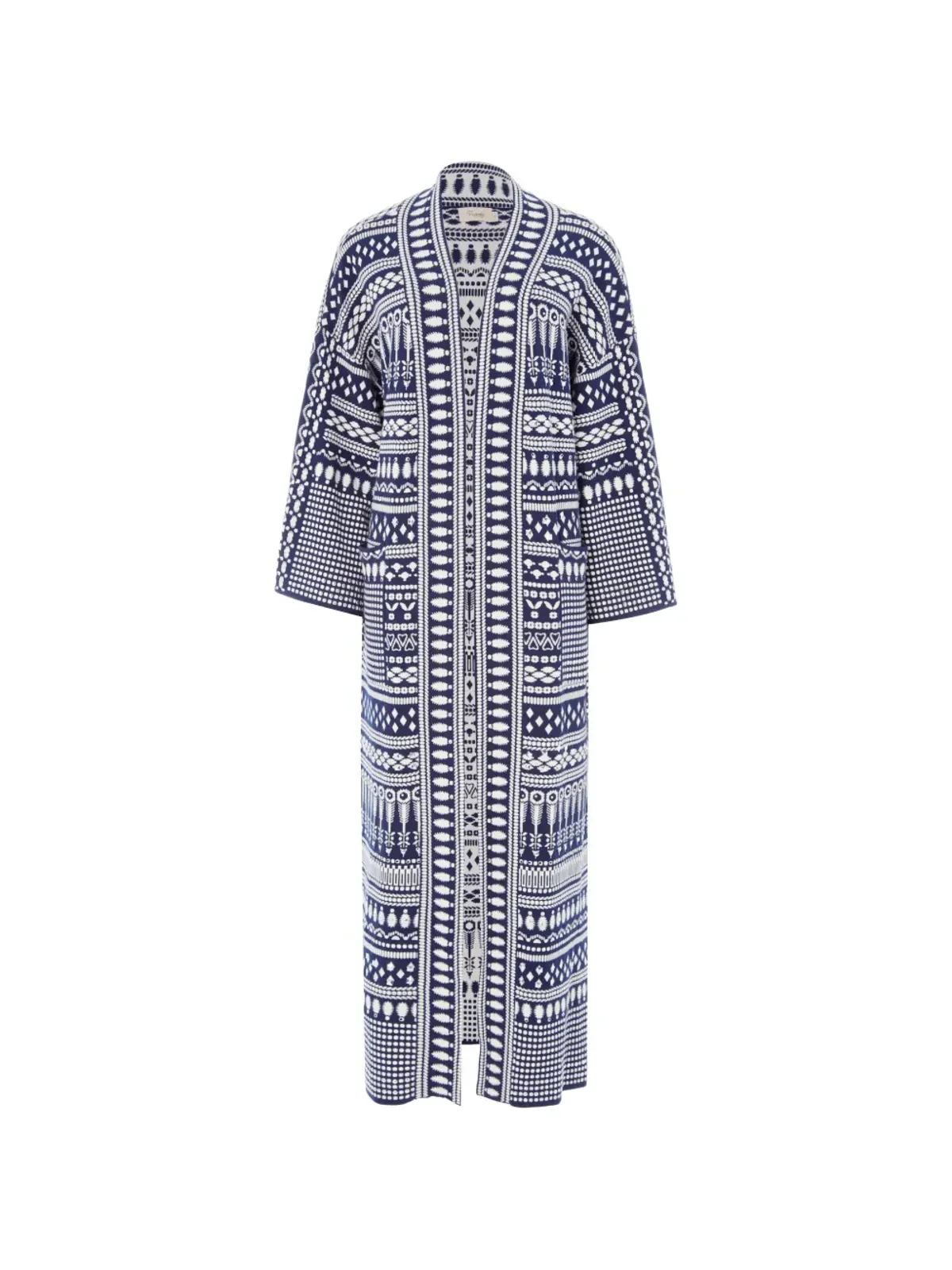 Temperley London 総柄ニットコート - 画像1
