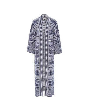Temperley London 総柄ニットコート - サムネイル1