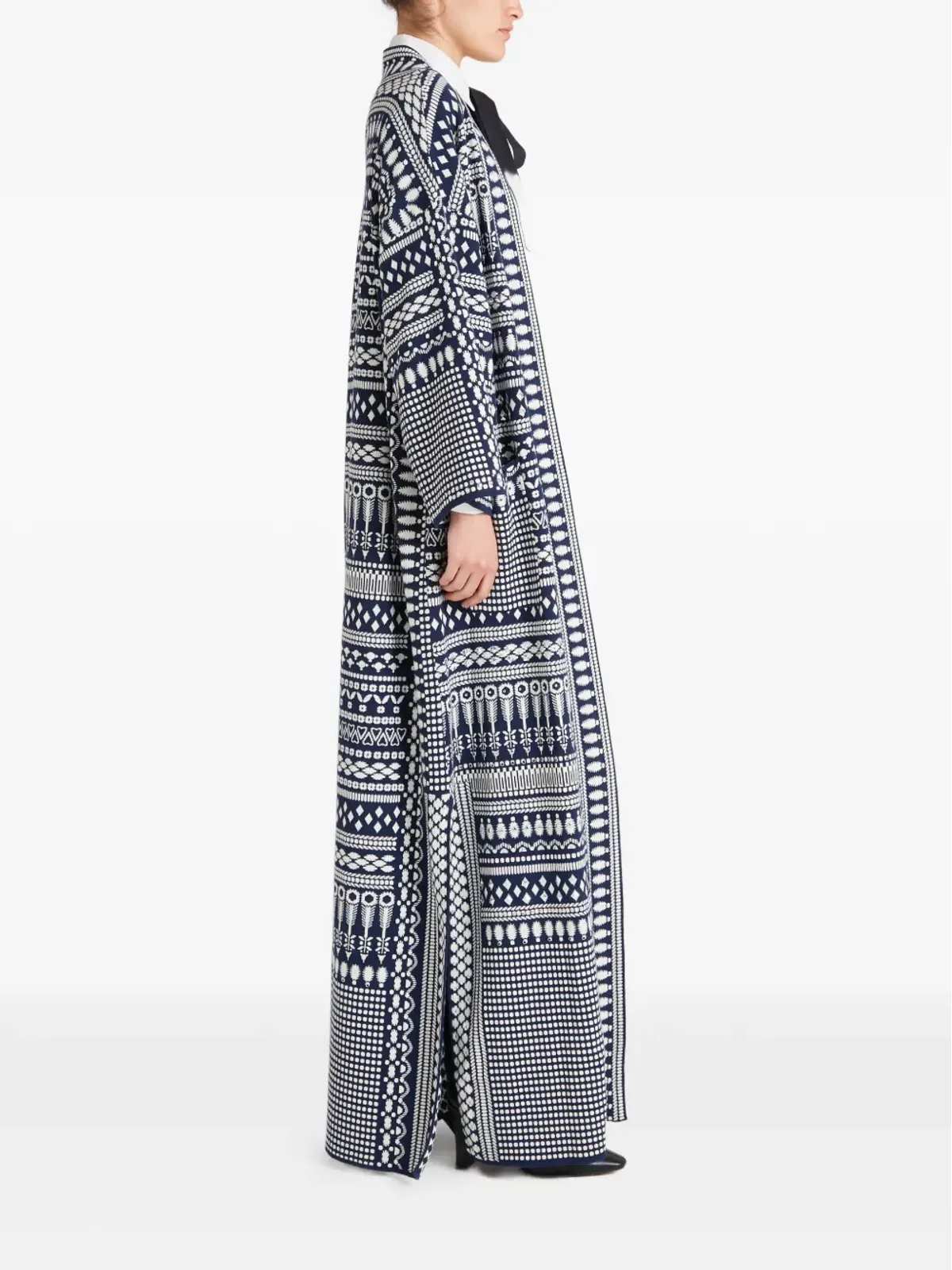 Temperley London 総柄ニットコート - 画像4