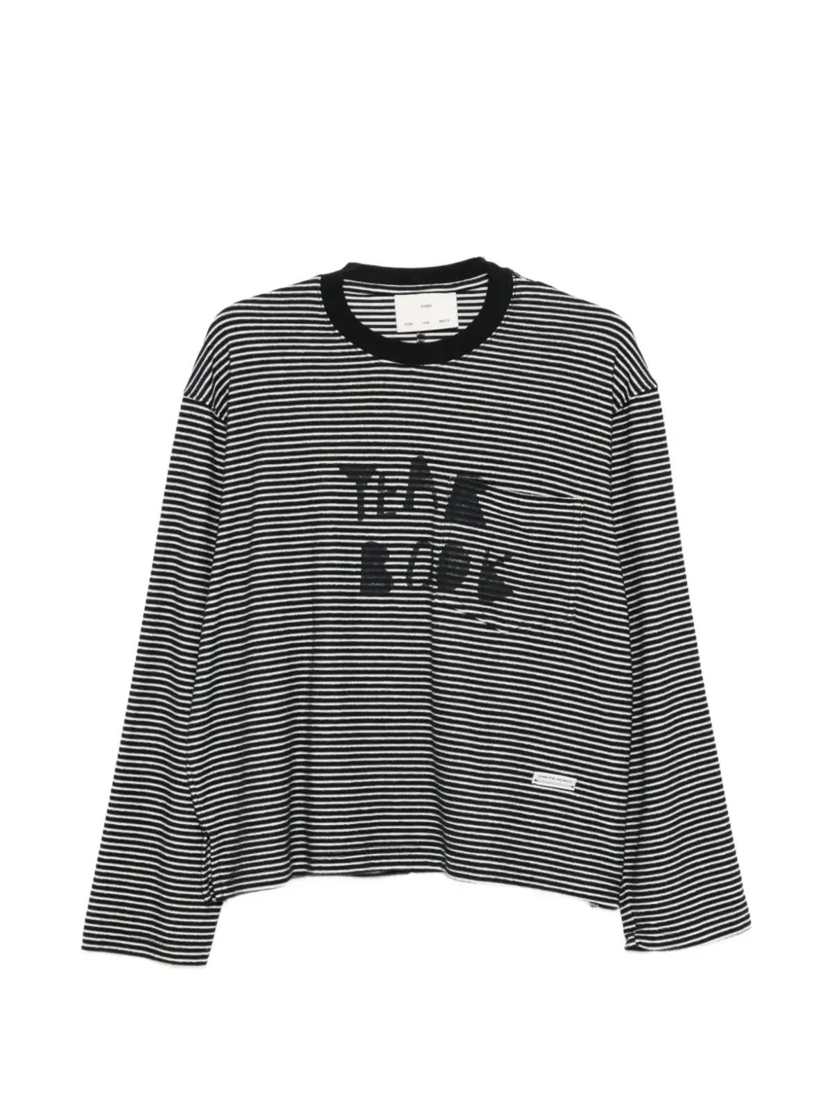 Song For The Mute ストライプ柄グラフィックTシャツ - 画像1