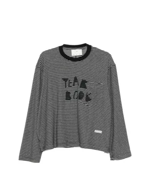 Song For The Mute ストライプ柄グラフィックTシャツ - サムネイル1