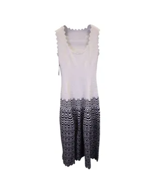 Alaïa Pre-Owned スカラップ付きニットドレス - サムネイル1