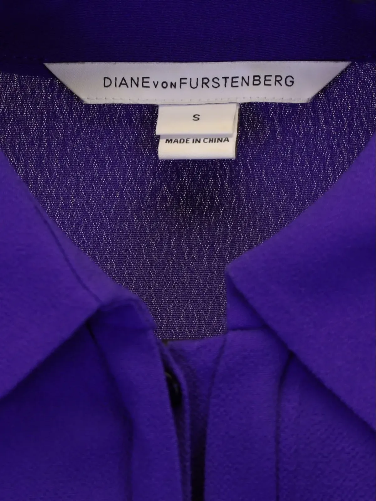 Diane Von Furstenberg Vintage レイヤードカラー・ブロック シャツドレス - 画像3