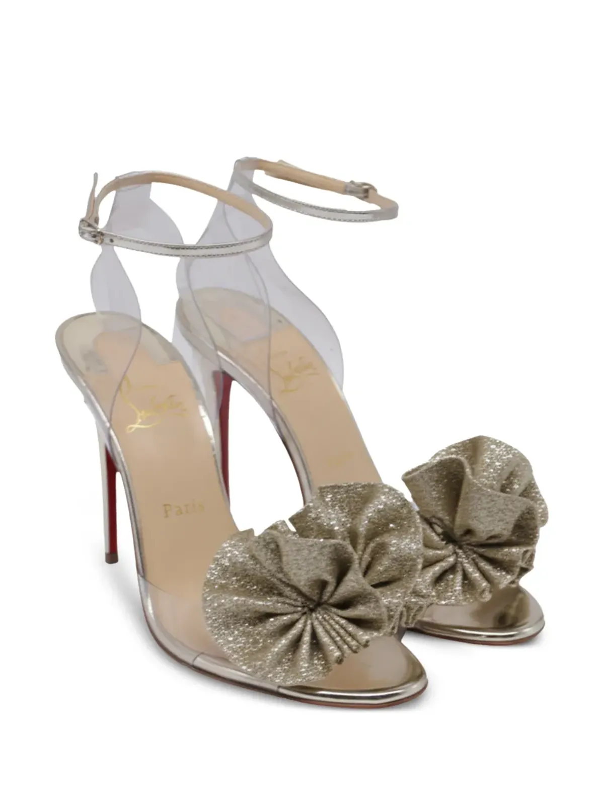 Christian Louboutin ビンテージ Fossiliza サンダル - ゴールド - 画像2