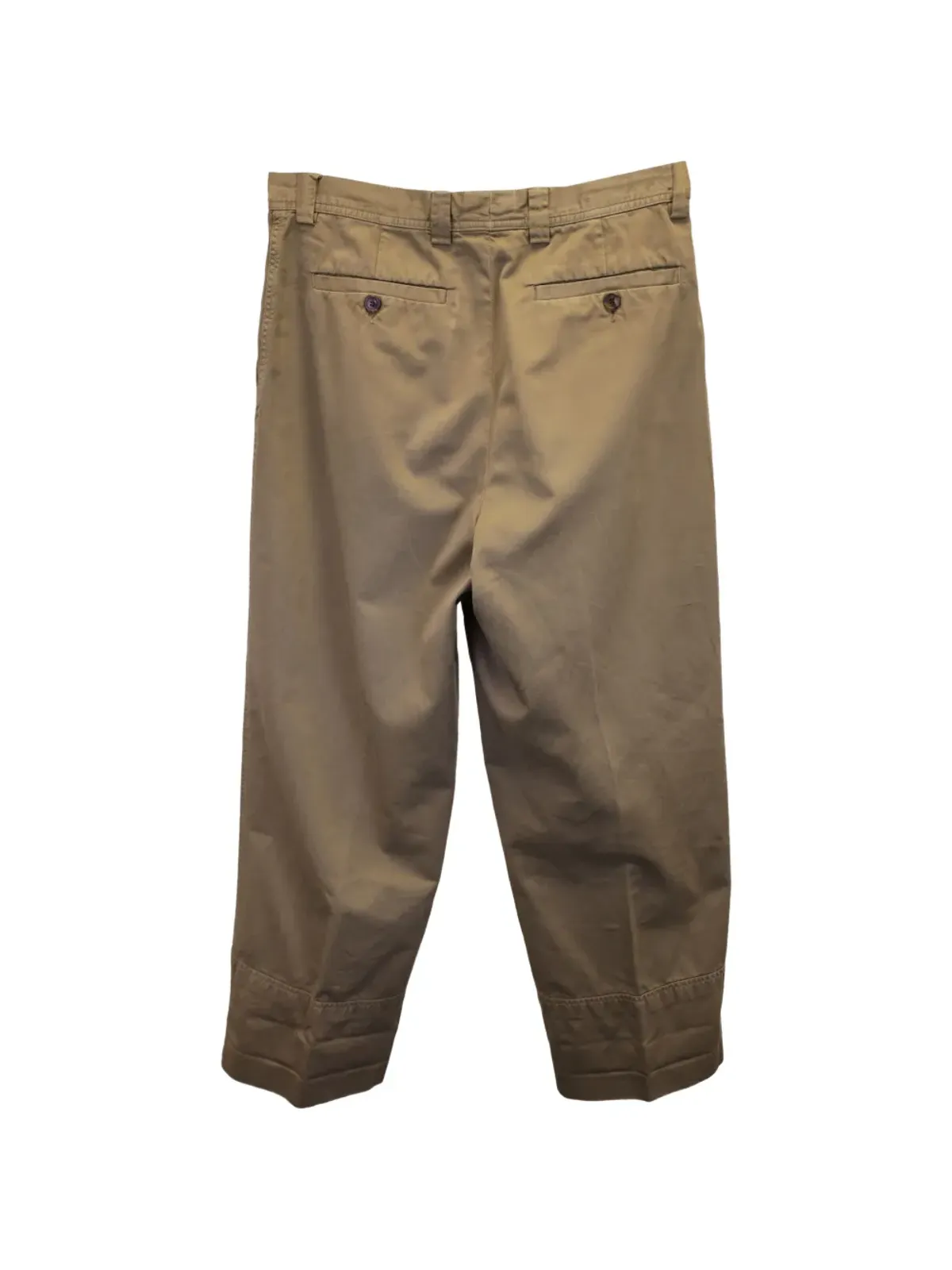 Dries Van Noten Pre-Owned cotton straight-leg trousers - Brown - 画像2