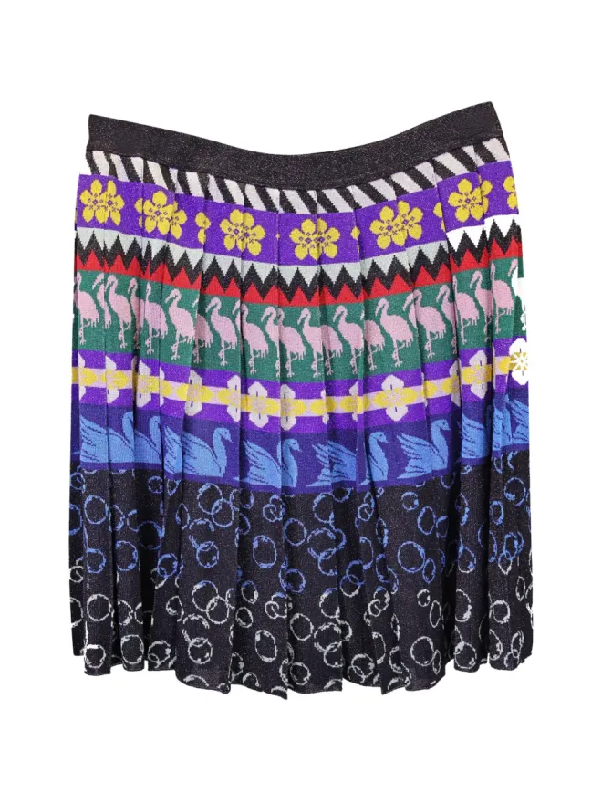 Mary Katrantzou Mary Katrantzou プリーツ入りプリントミニスカートの商品画像