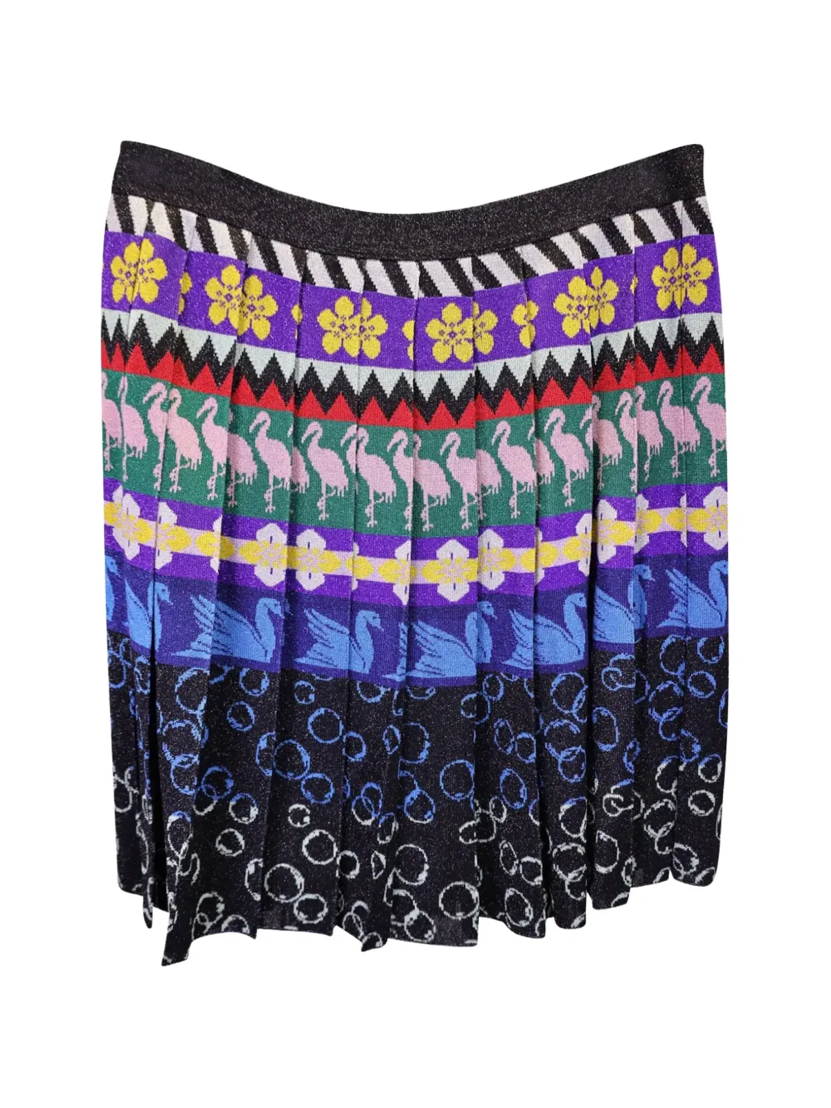 Mary Katrantzou プリーツ入りプリントミニスカート - 画像2