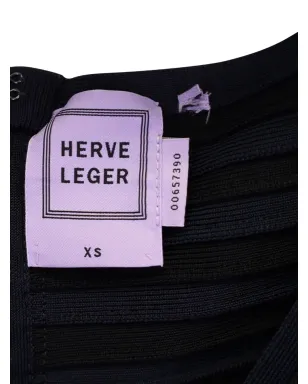 Hervé Léger ストライプ Vネック ジャンプスーツ - サムネイル3