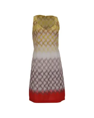 Missoni ビンテージ 柄入りVネックミニドレス - サムネイル1