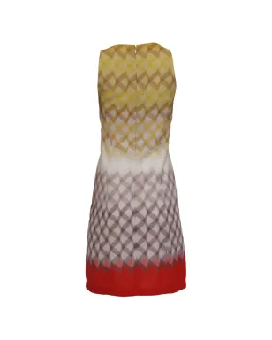 Missoni ビンテージ 柄入りVネックミニドレス - サムネイル2