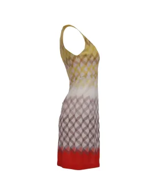 Missoni ビンテージ 柄入りVネックミニドレス - サムネイル3
