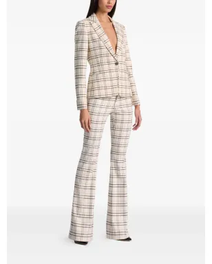 alice + olivia ピークカラー チェック柄ブレザー - サムネイル2