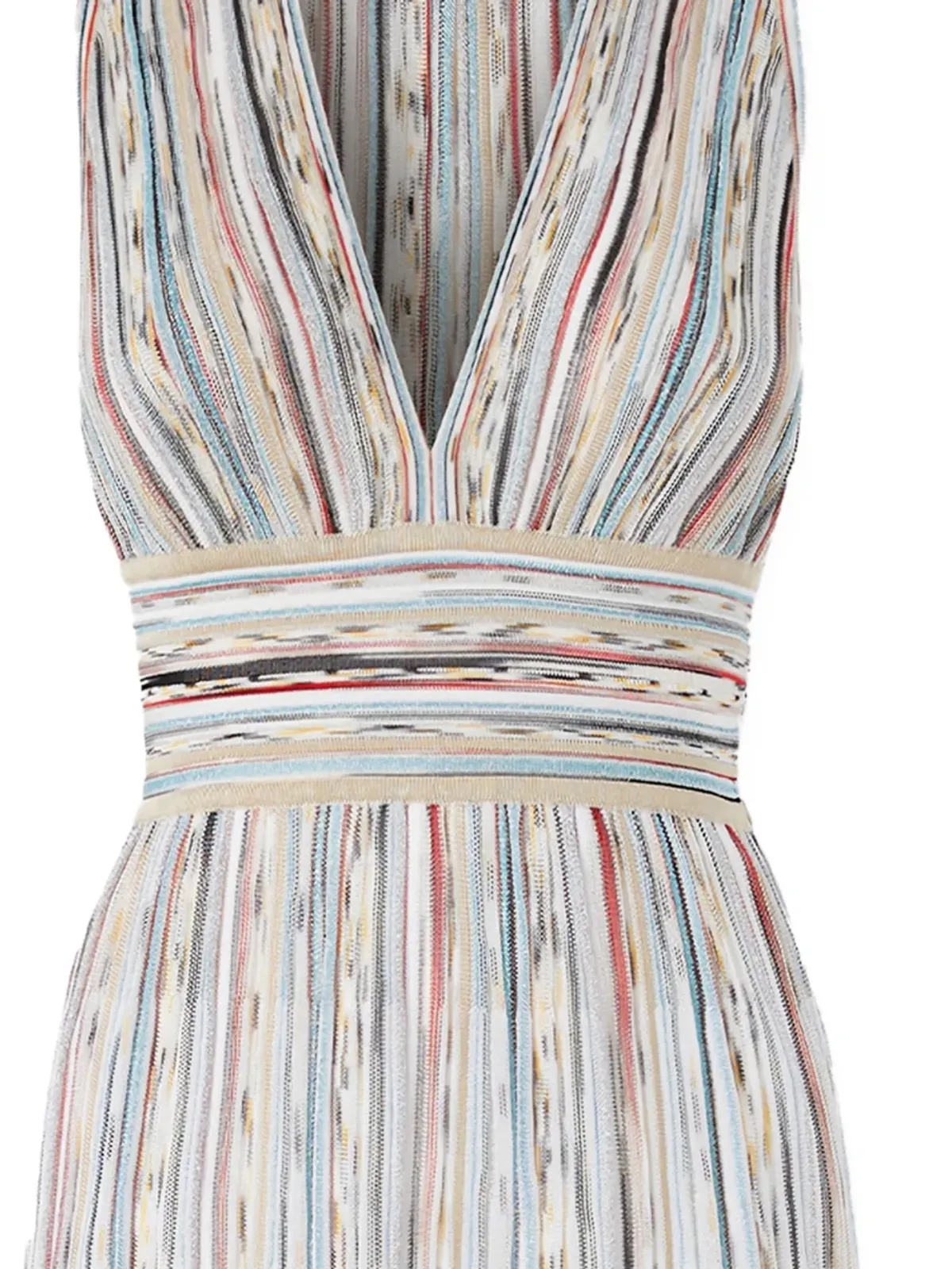 Missoni ストライプ Vネック ミディドレス - 画像2