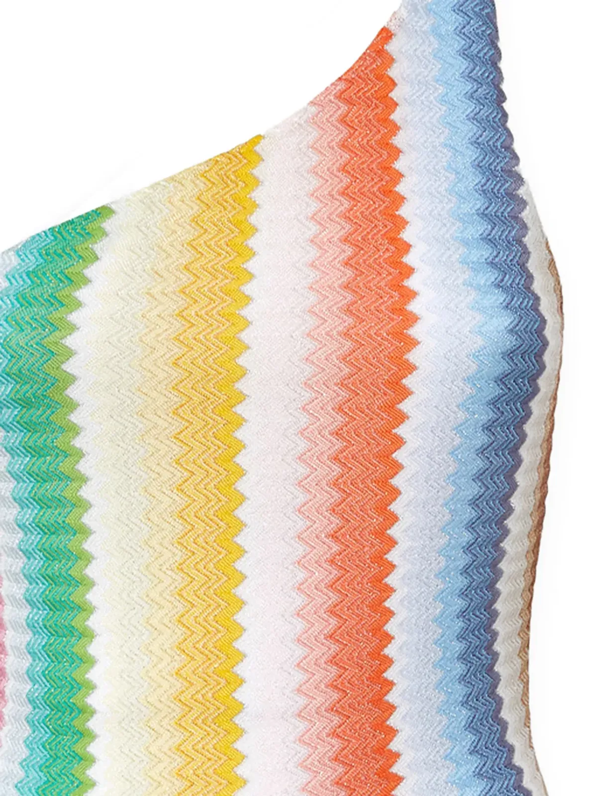 Missoni ストライプ柄のワンショルダースイムスーツ - ホワイト - 画像2