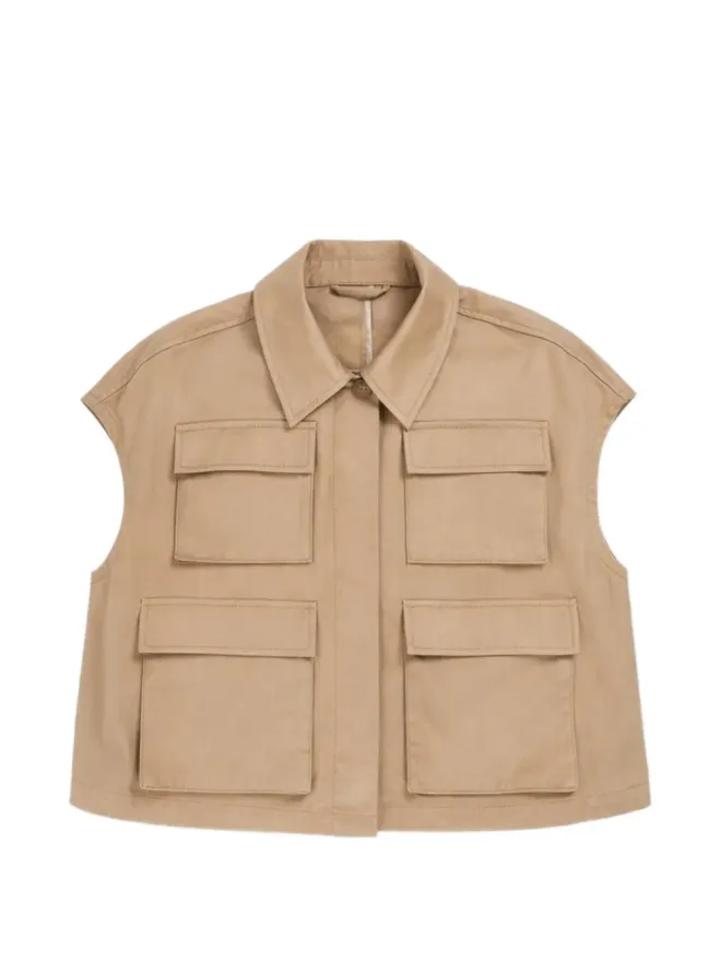 PSOPHIA PSOPHIA フロントポケットディテールジレの商品画像