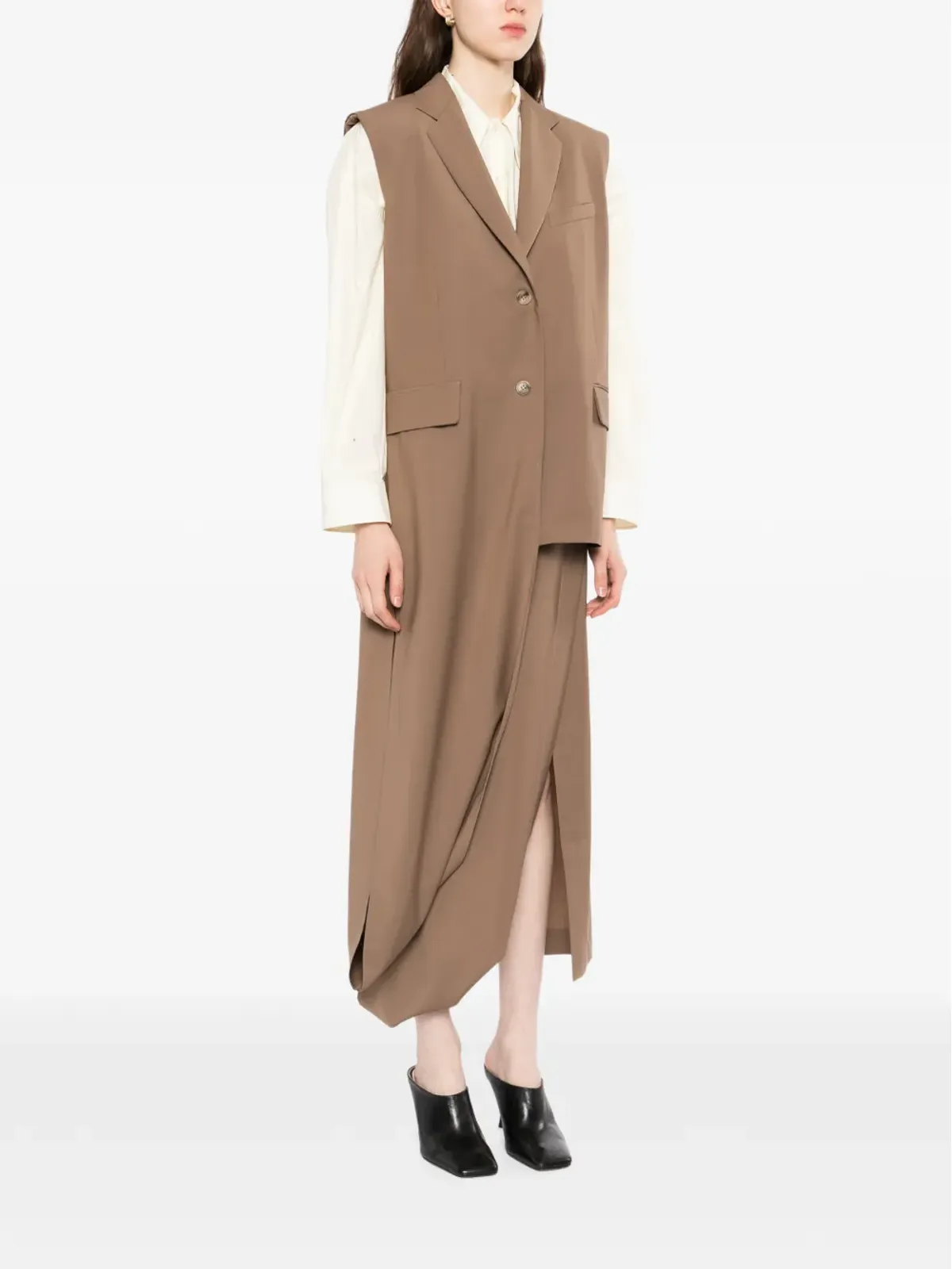 LITKOVSKA デコンストラクテッド ウエストコート - 画像3