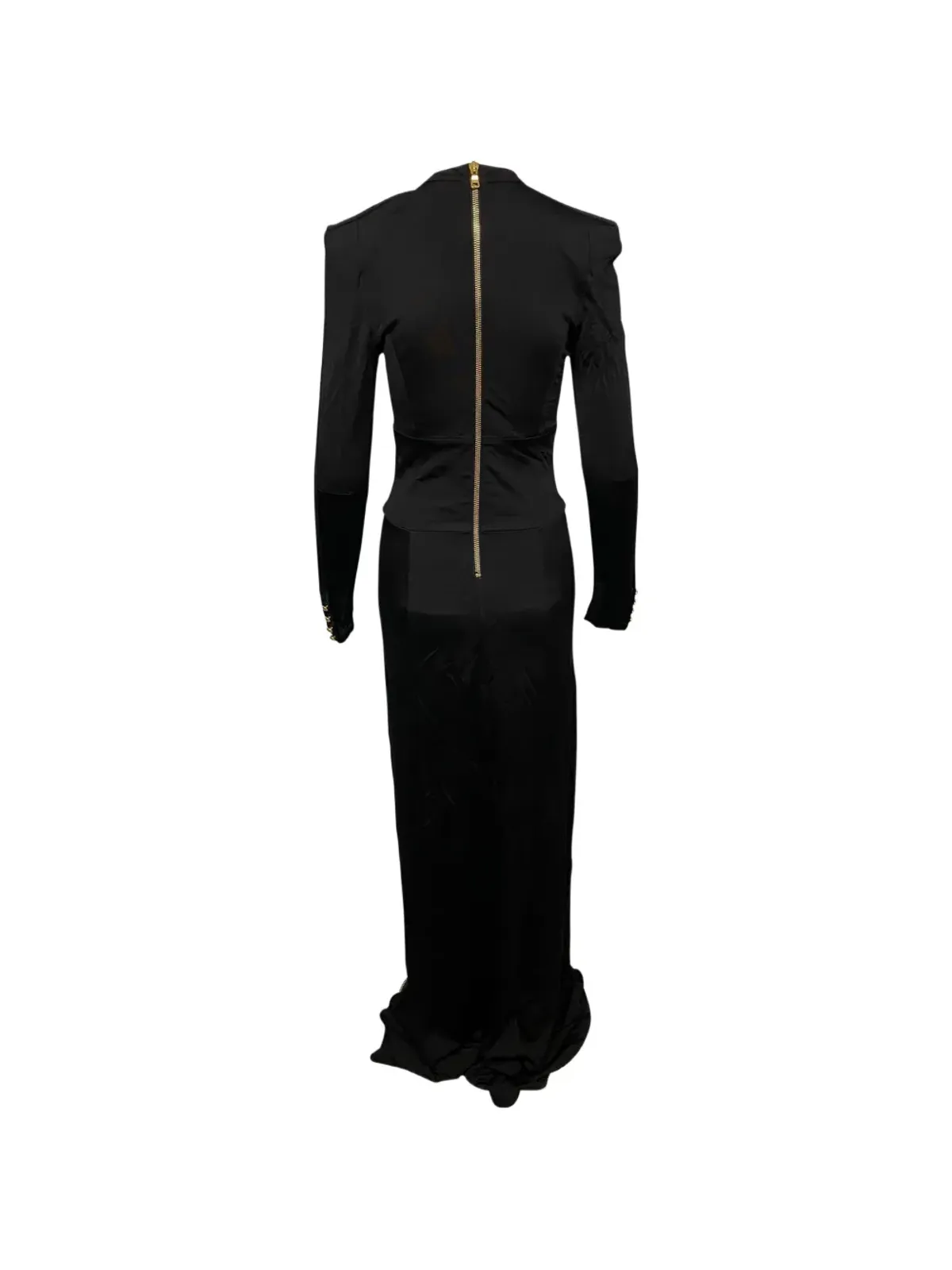 Balmain Pre-Owned カットアウト・サイドスリット マキシドレス - 画像2