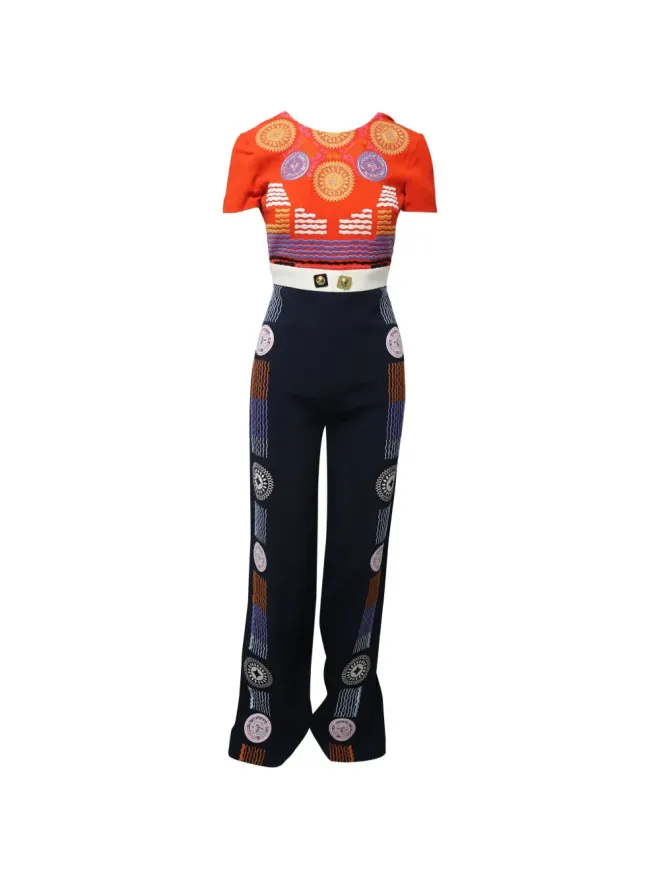 Peter Pilotto Peter Pilotto 刺繍入りタータン柄ジャンプスーツの商品画像