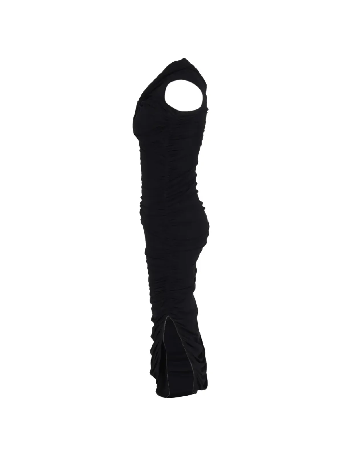 KHAITE Pre-Owned side-split midi dress - Black - 画像3