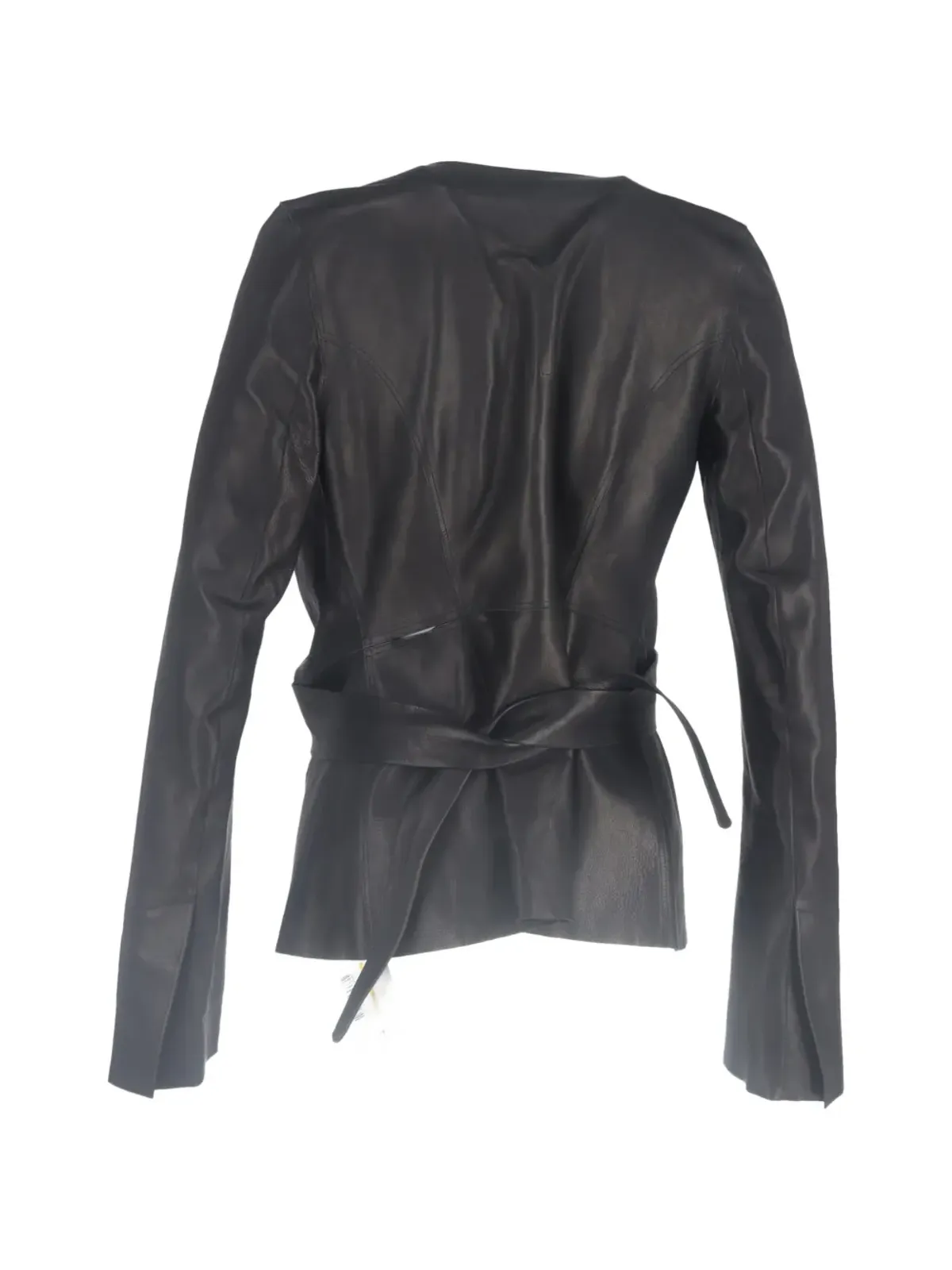 Rick Owens Vintage wrap-around leather jacket - Black - 画像2