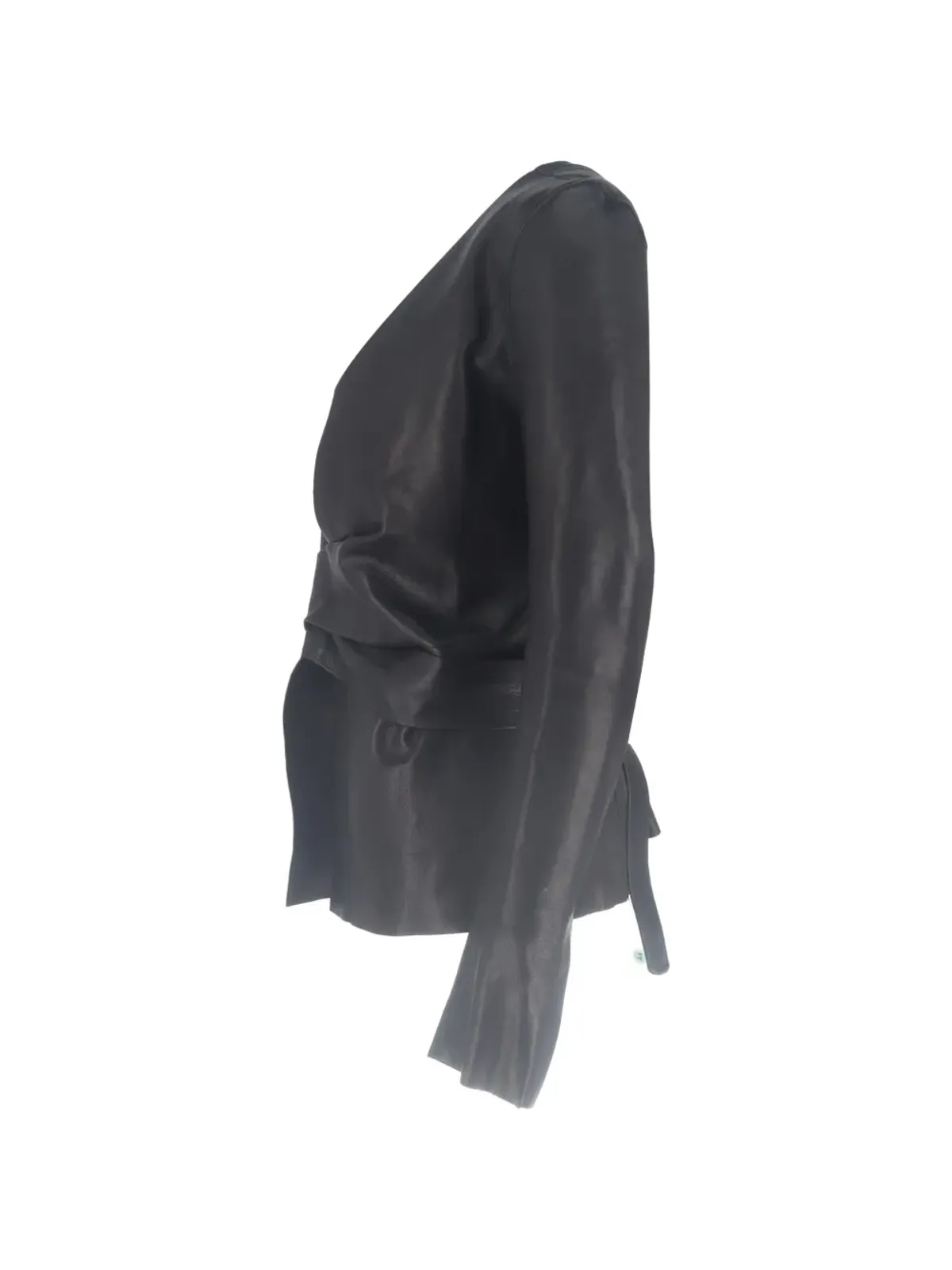 Rick Owens Vintage wrap-around leather jacket - Black - 画像3