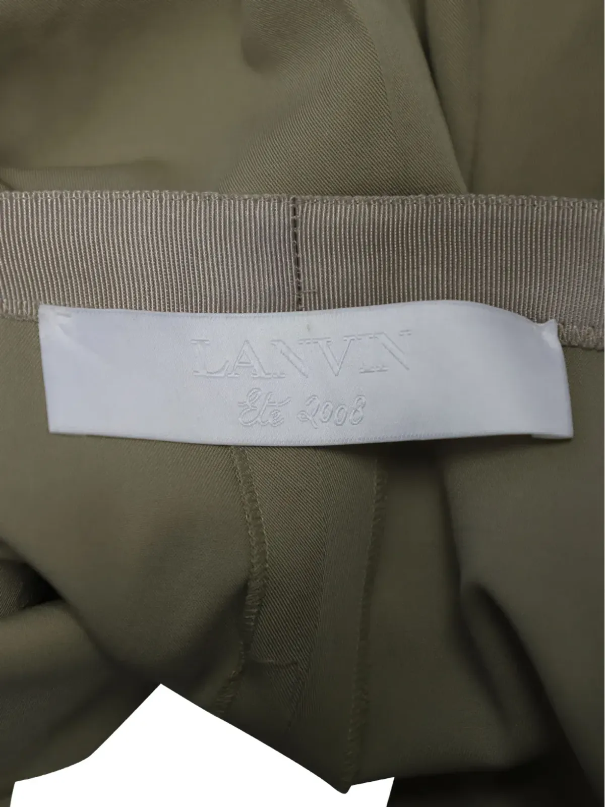 Lanvin Pre-Owned グログランウエストパンツ - 画像4