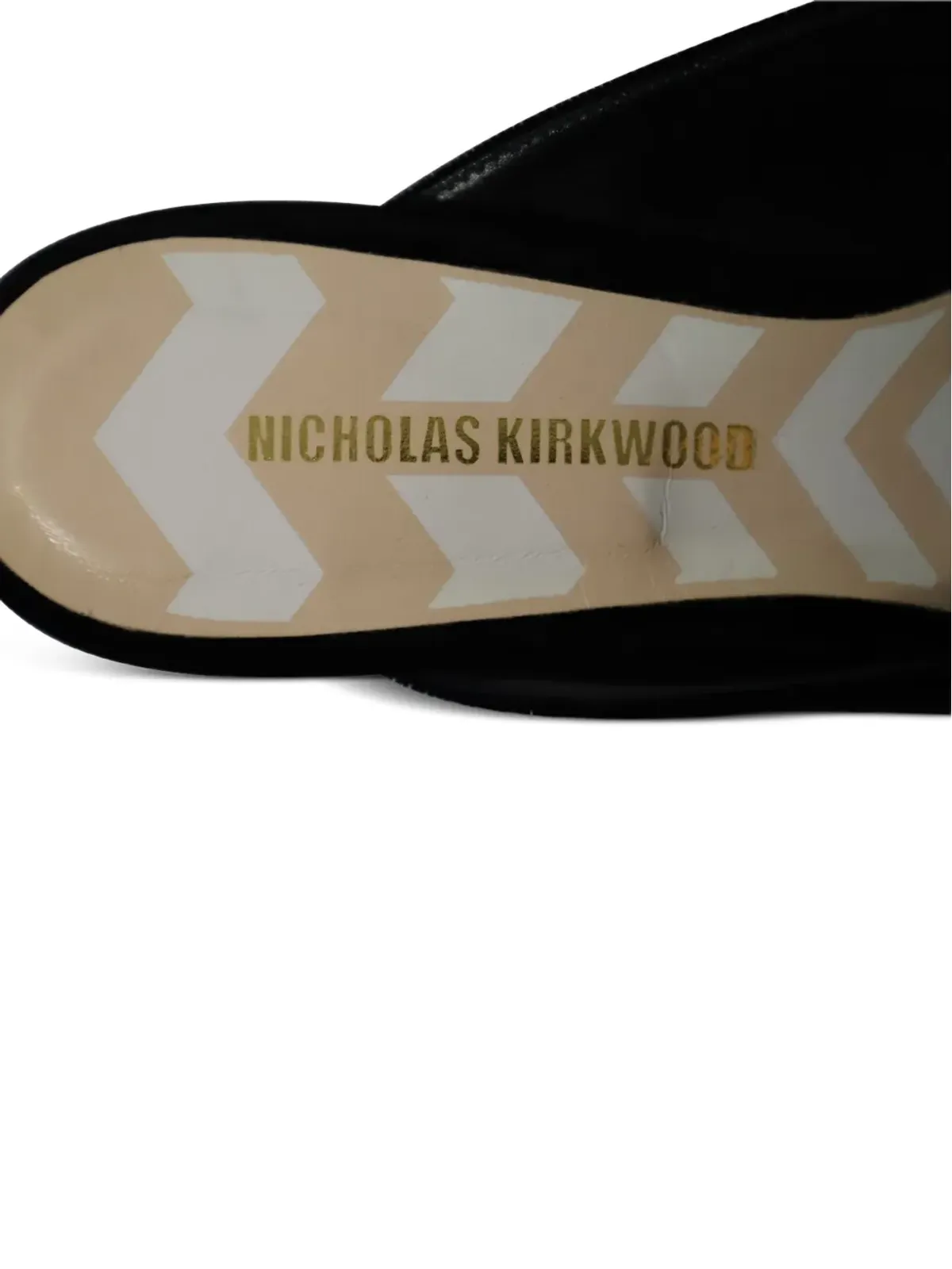 Nicholas Kirkwood メタルアップリケ付きベルベットミュール - 画像5
