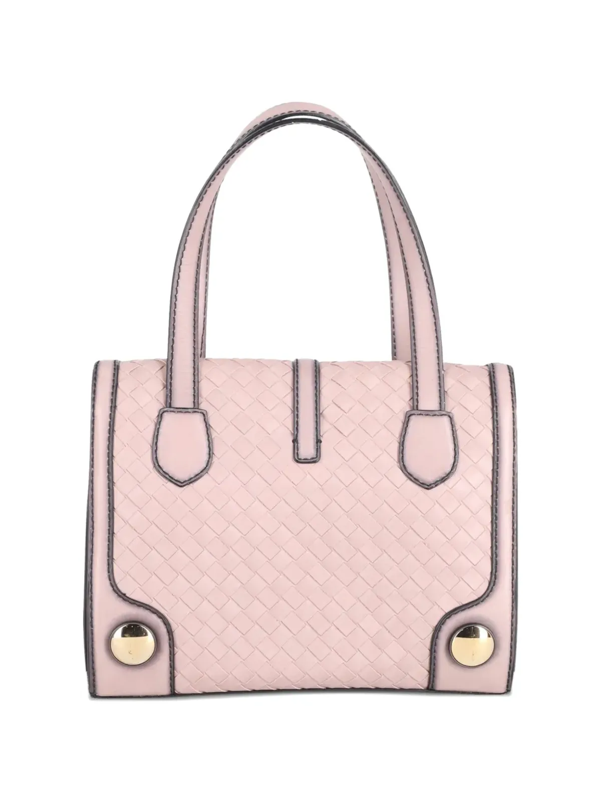 Bottega Veneta ビンテージ Monaco leather woven tote bag ピンク - 画像2