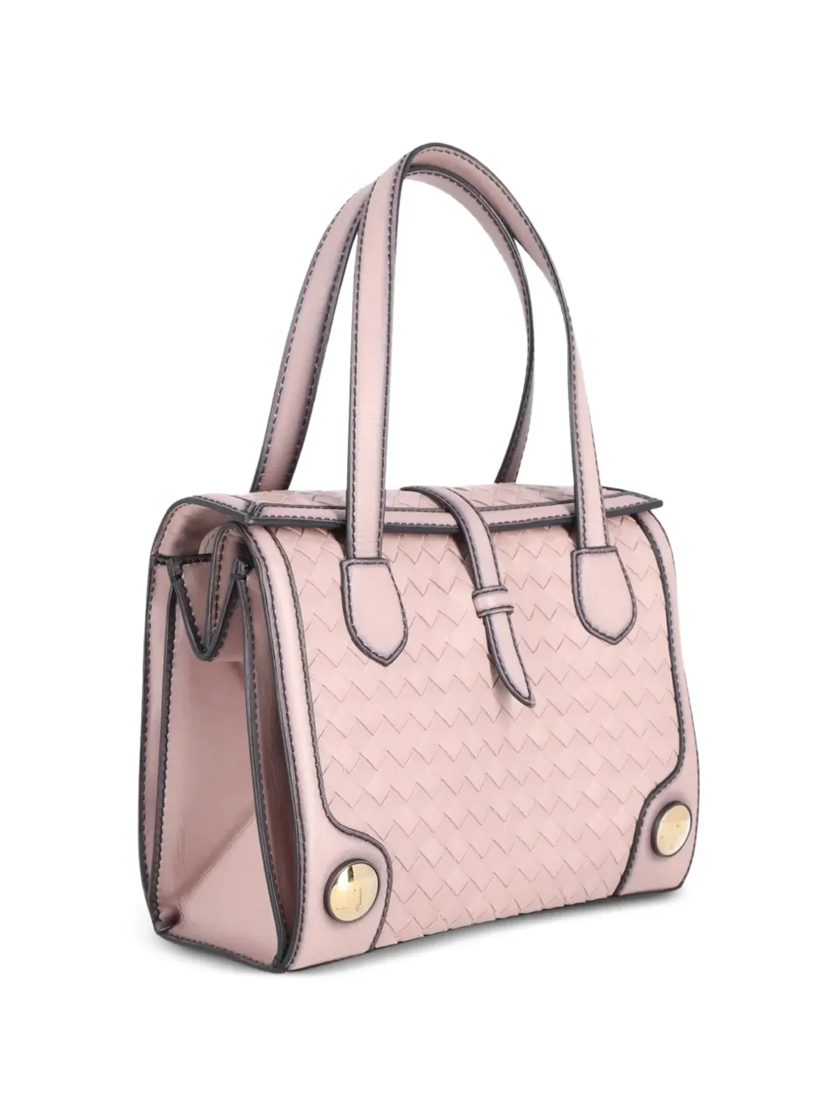 Bottega Veneta ビンテージ Monaco leather woven tote bag ピンク - 画像3