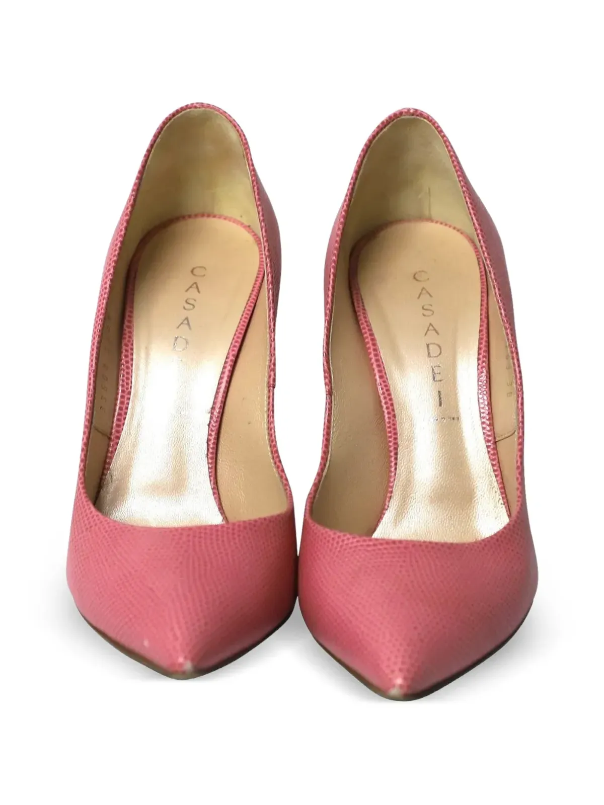 Casadei Vintage レザーポインテッドパンプス - 画像4