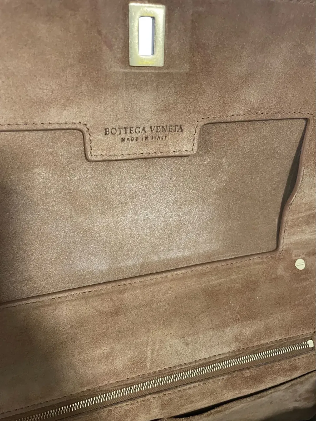 Bottega Veneta ビンテージ アングル レザー ショルダーバッグ - ブラック - 画像5