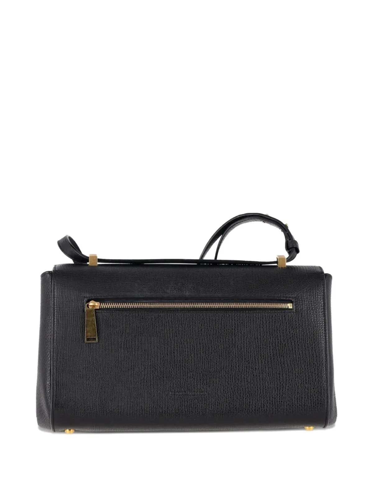 Bottega Veneta ビンテージ アングル レザー ショルダーバッグ - ブラック - 画像2