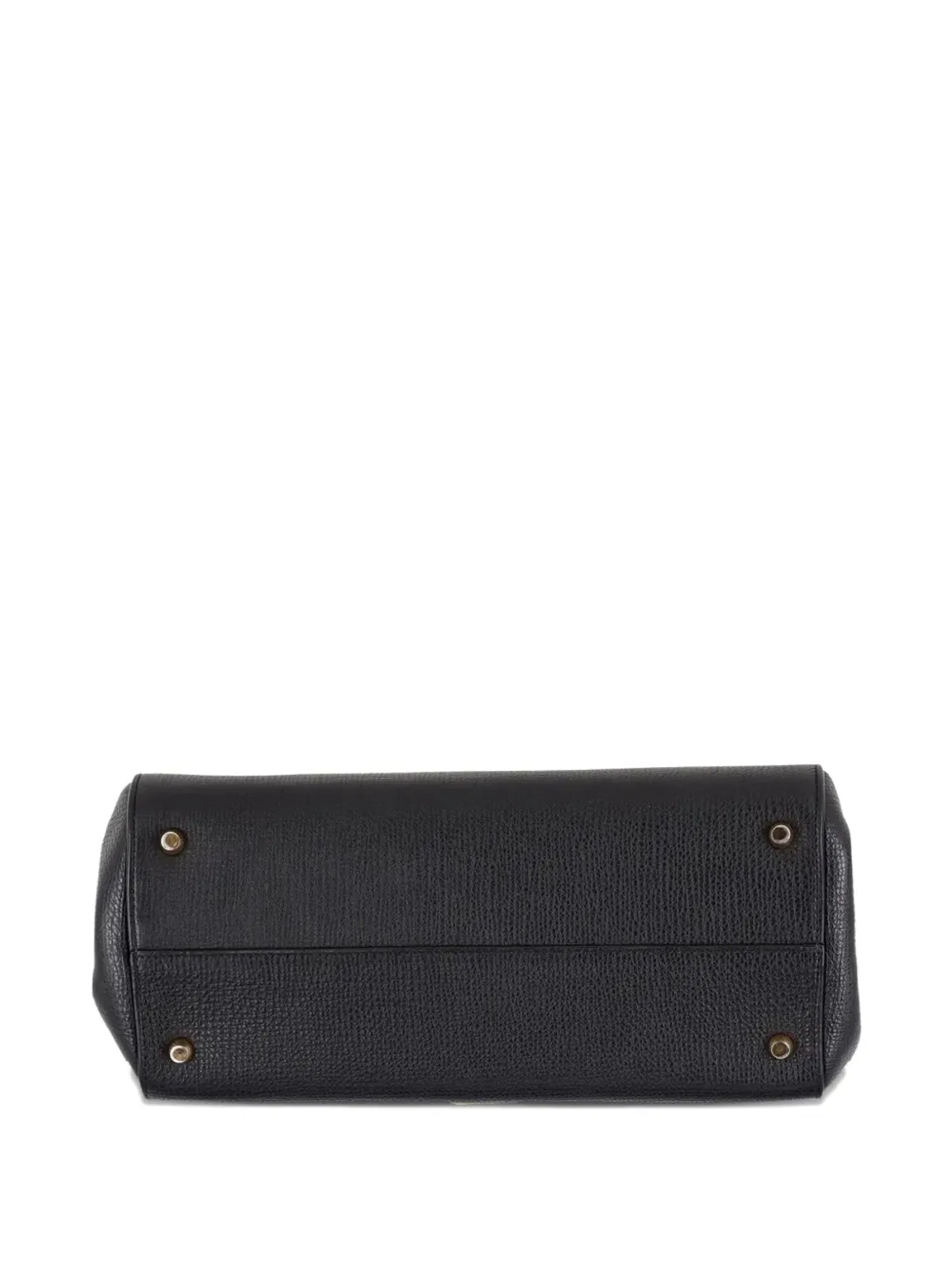 Bottega Veneta ビンテージ アングル レザー ショルダーバッグ - ブラック - 画像3