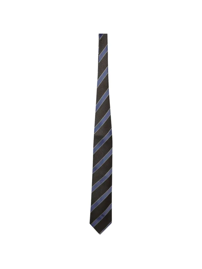Ermenegildo Zegna Vintage Ermenegildo Zegna Vintage ストライプ柄ネクタイ - ブラックの商品画像