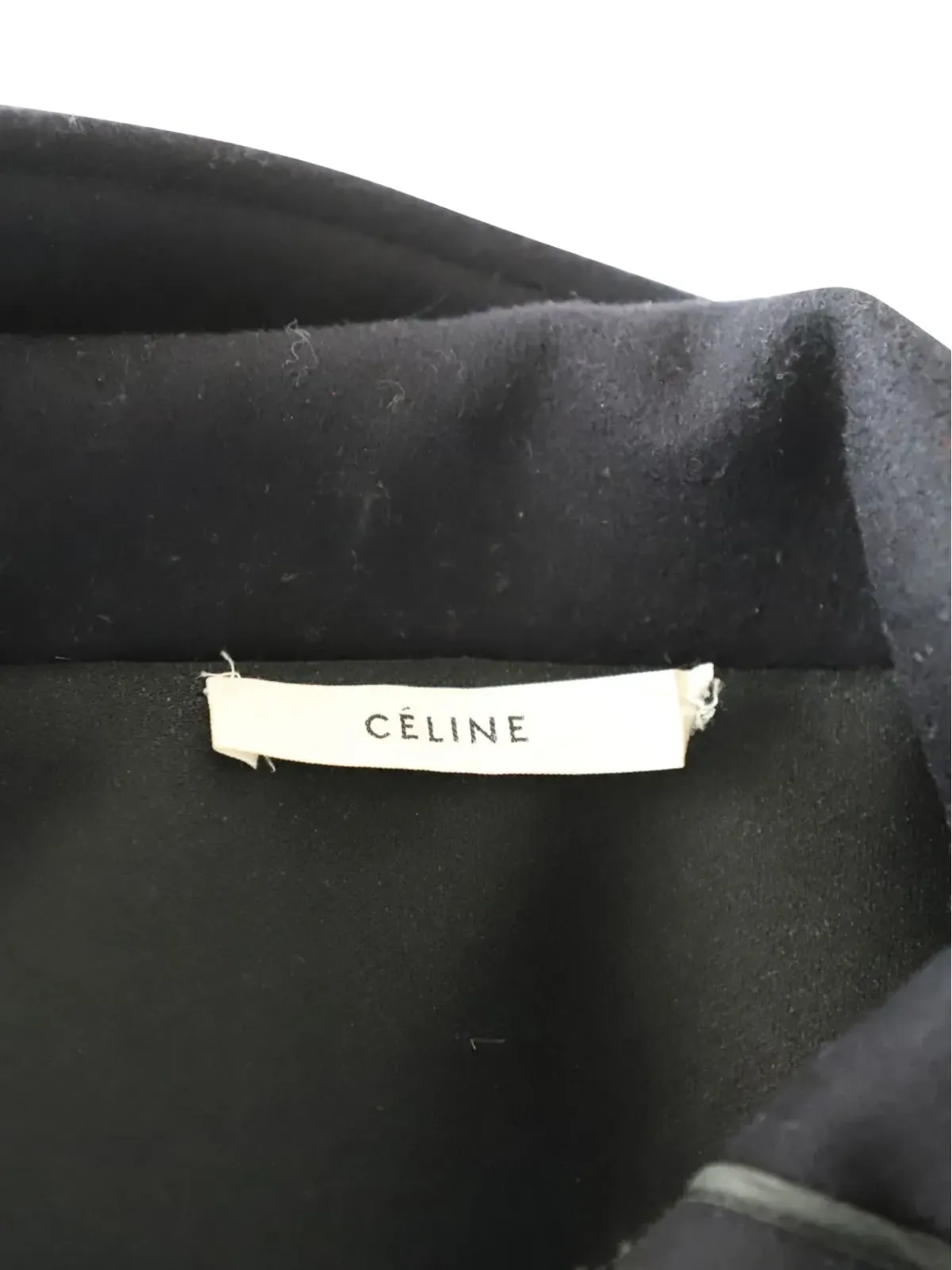 Celine ビンテージ シングルブレスト フード付きコート - ブルー - 画像4