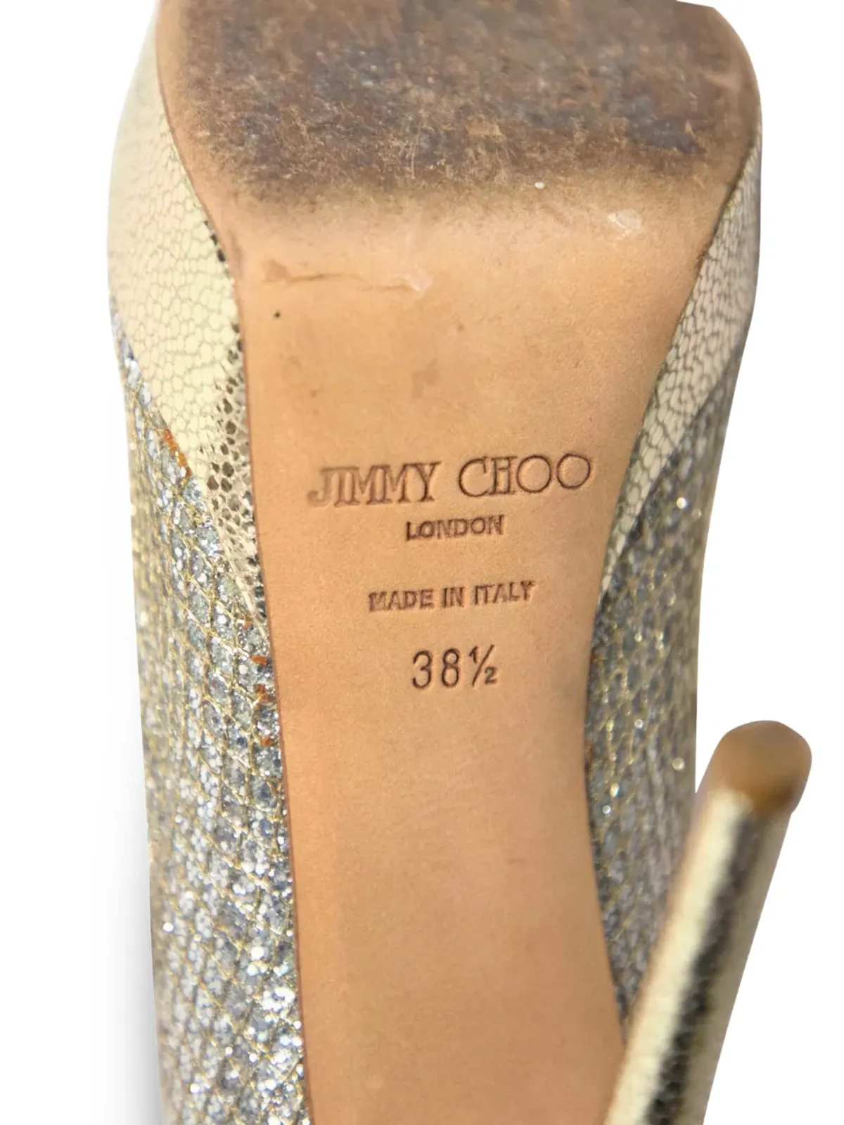 Jimmy Choo Pre-Owned ピープトゥパンプス - 画像5
