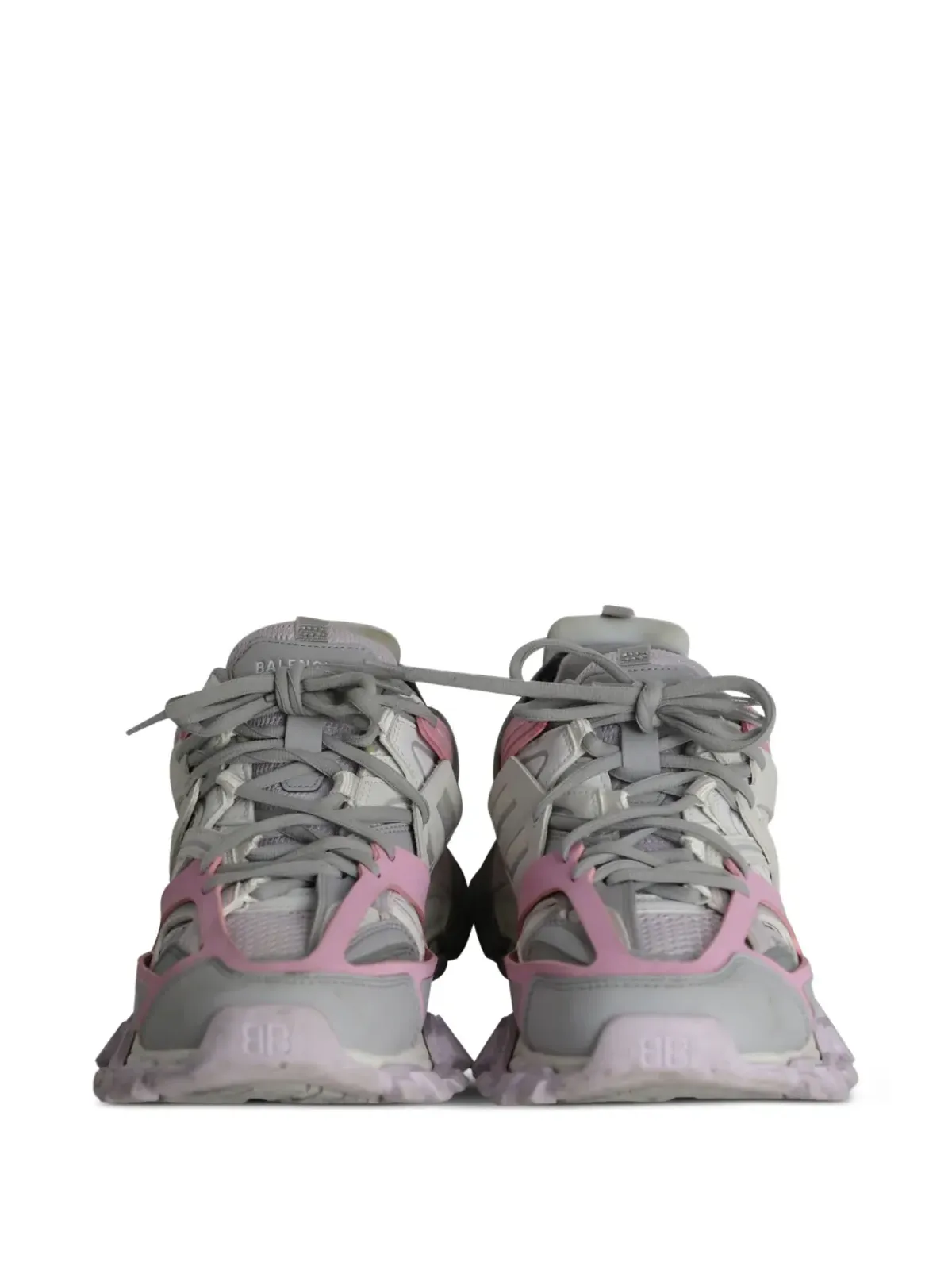 Balenciaga Pre-Owned embossed-logo sneakers - Grey - 画像5