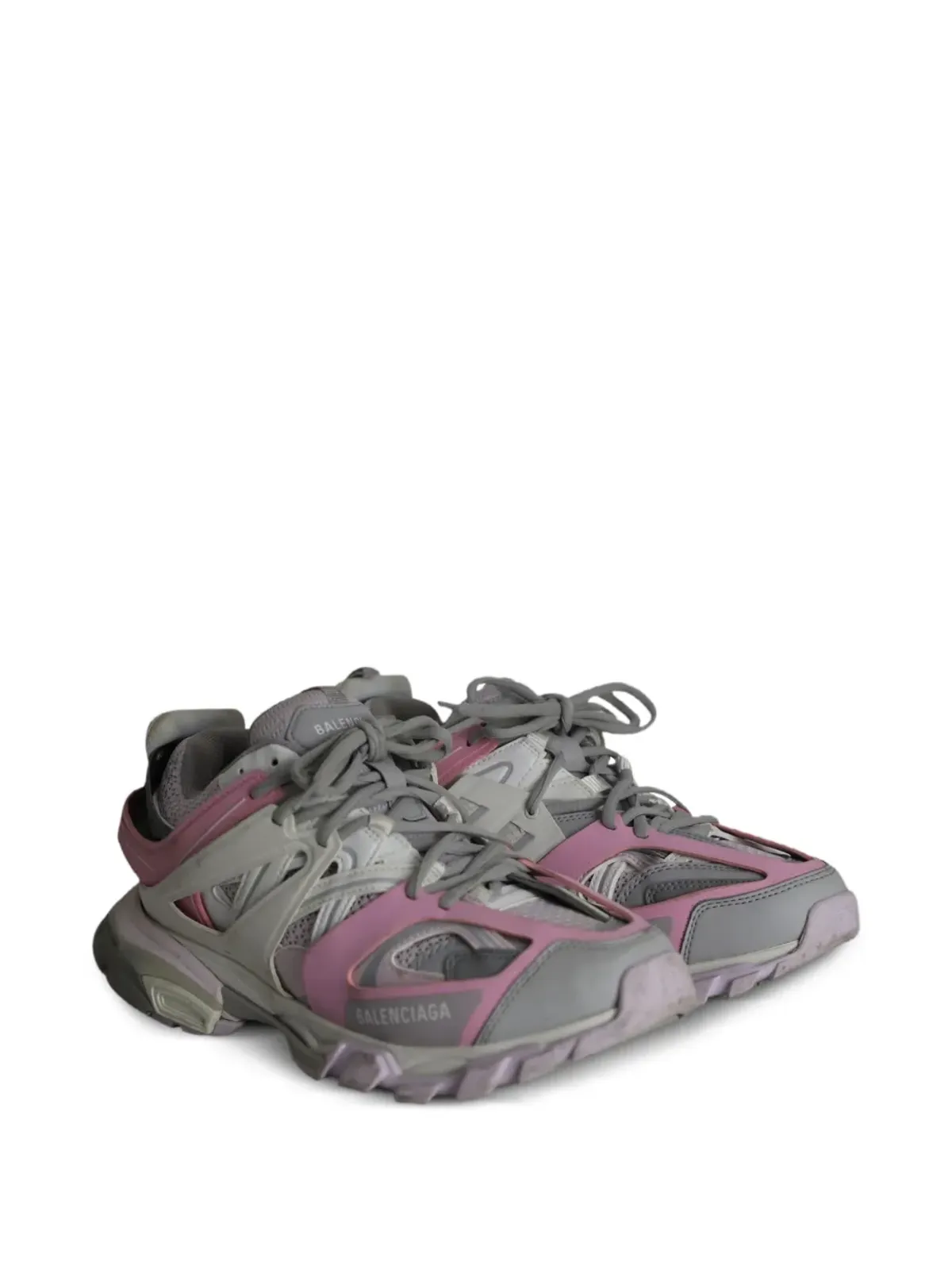Balenciaga Pre-Owned embossed-logo sneakers - Grey - 画像2