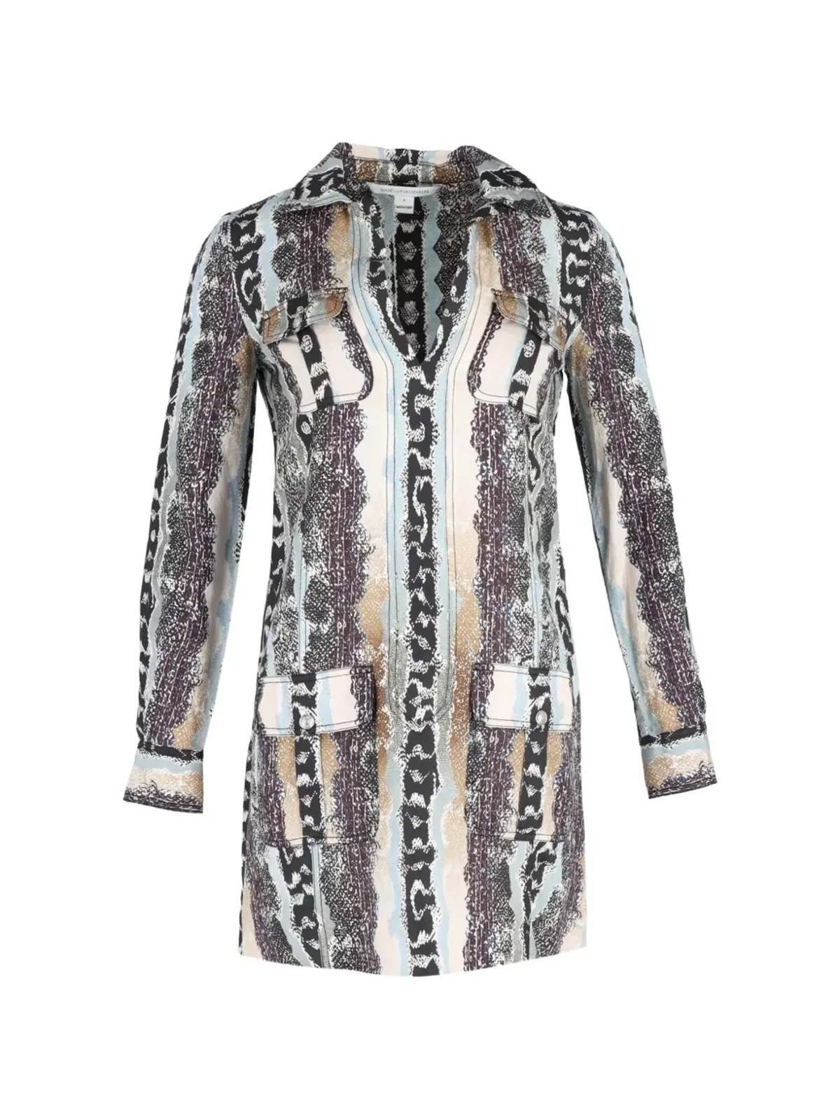Diane Von Furstenberg Vintage 長袖ミニドレス - 画像1