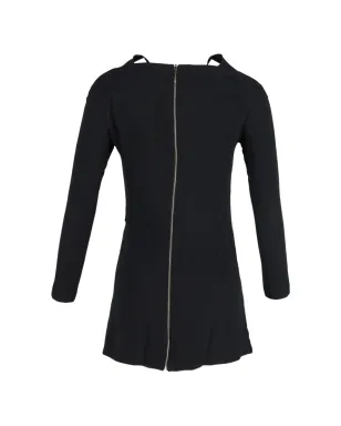 Rm By Roland Mouret long-sleeve mini dress - Black - サムネイル2