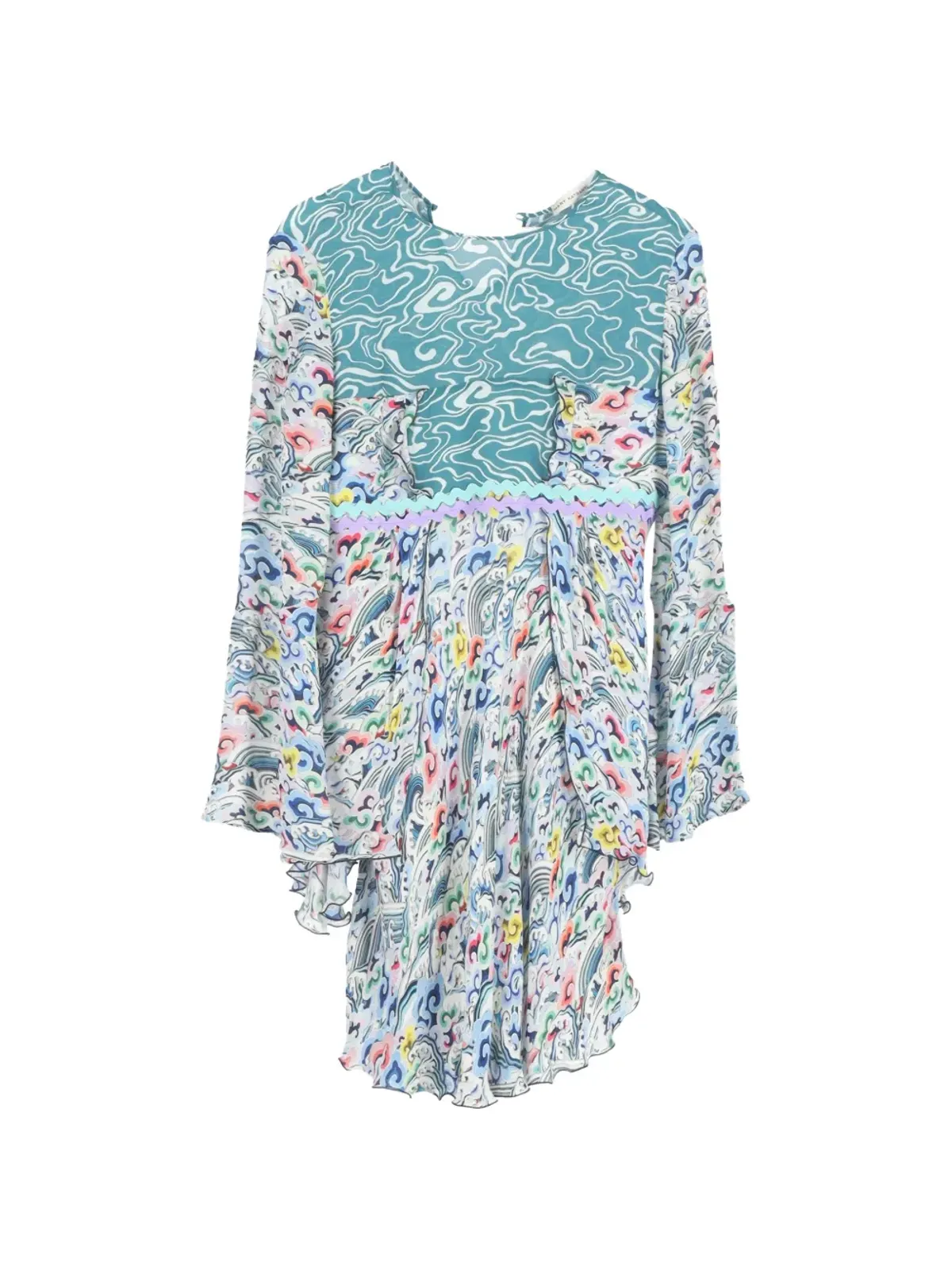 Mary Katrantzou フリルプリントドレス - 画像2