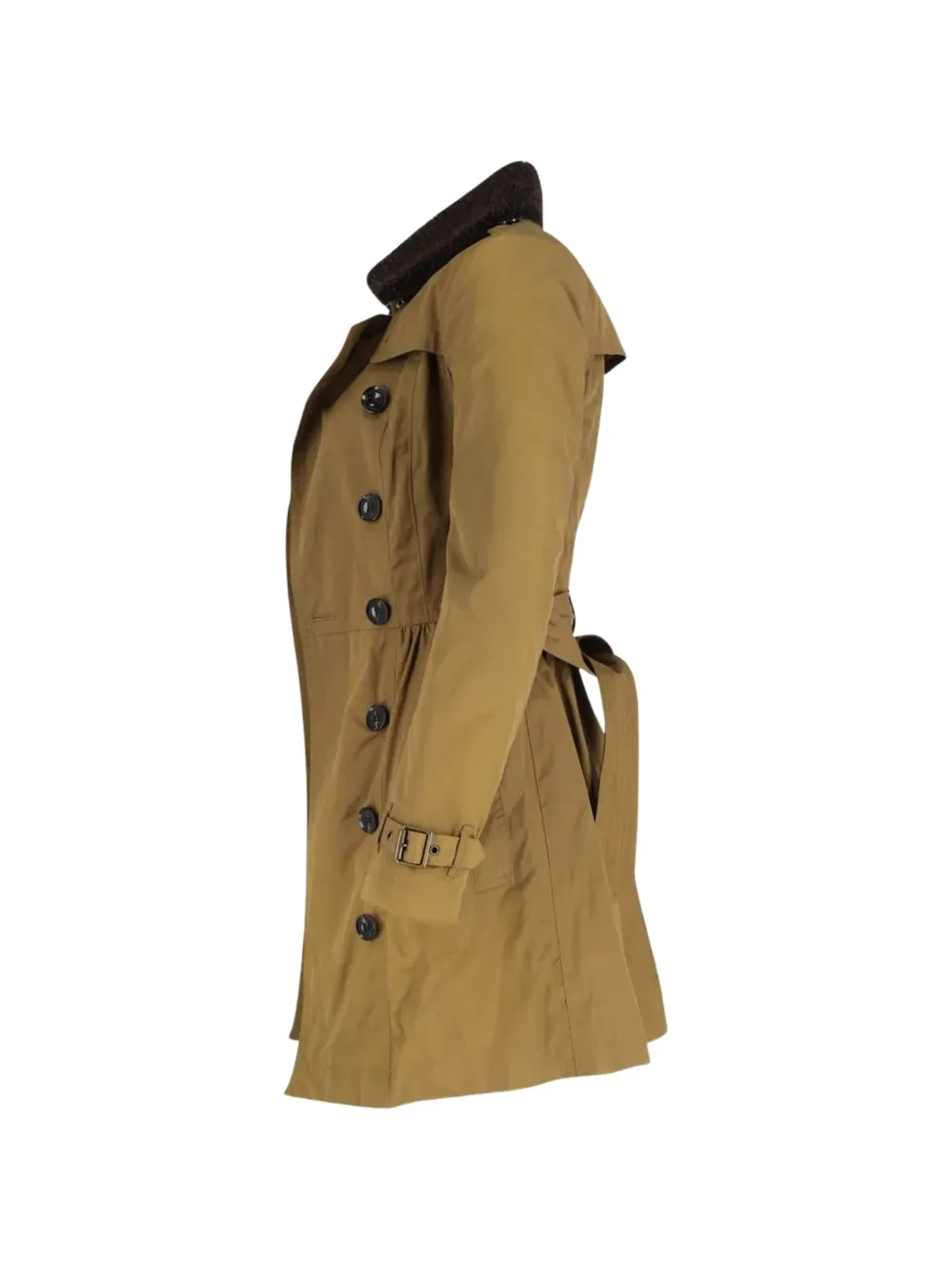 Burberry Pre-Owned シアリングカラー ベルト付き トレンチコート - 画像3